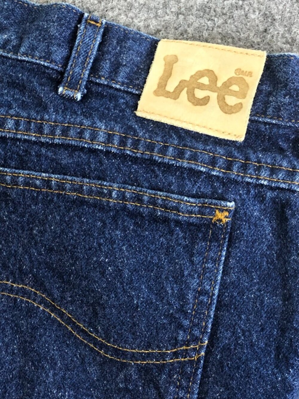Vintage Lee Jeans Mens 36x30 Blue Made USA Salt Pepper Bootcut Western 90s